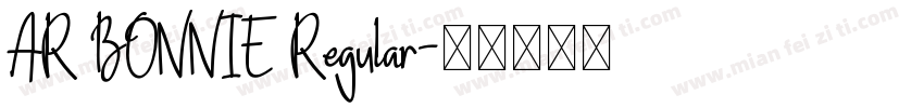 AR BONNIE Regular字体转换